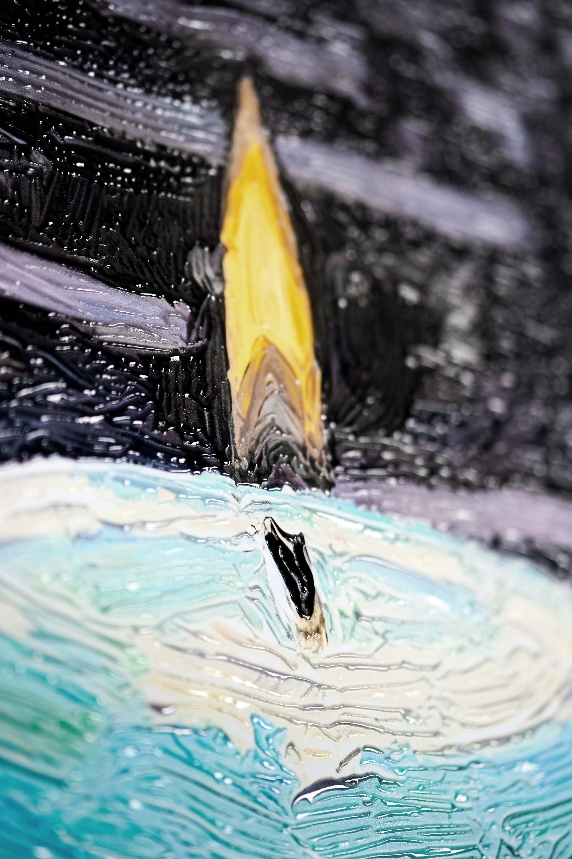 Zen Huzur Çiçeği — 3D Kabartmalı Premium Duvar Sanatı