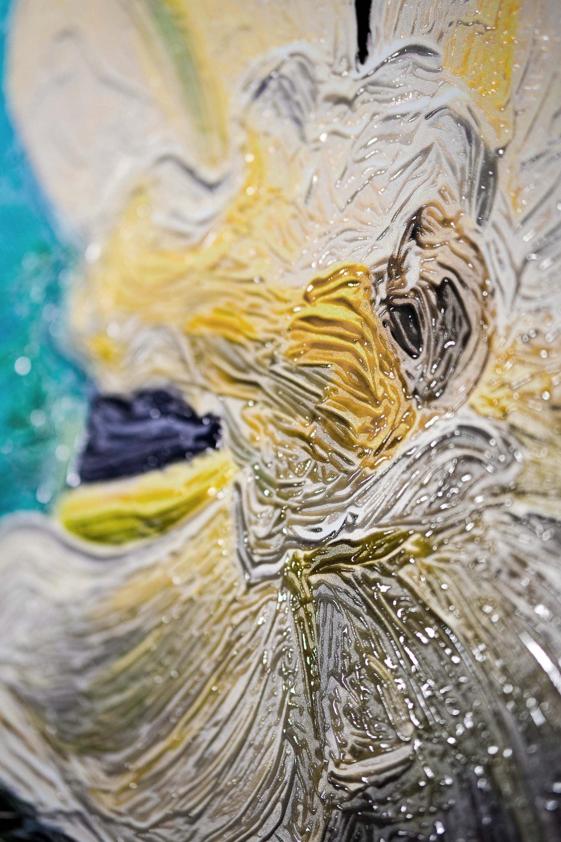 Zen Huzur Çiçeği — 3D Kabartmalı Premium Duvar Sanatı