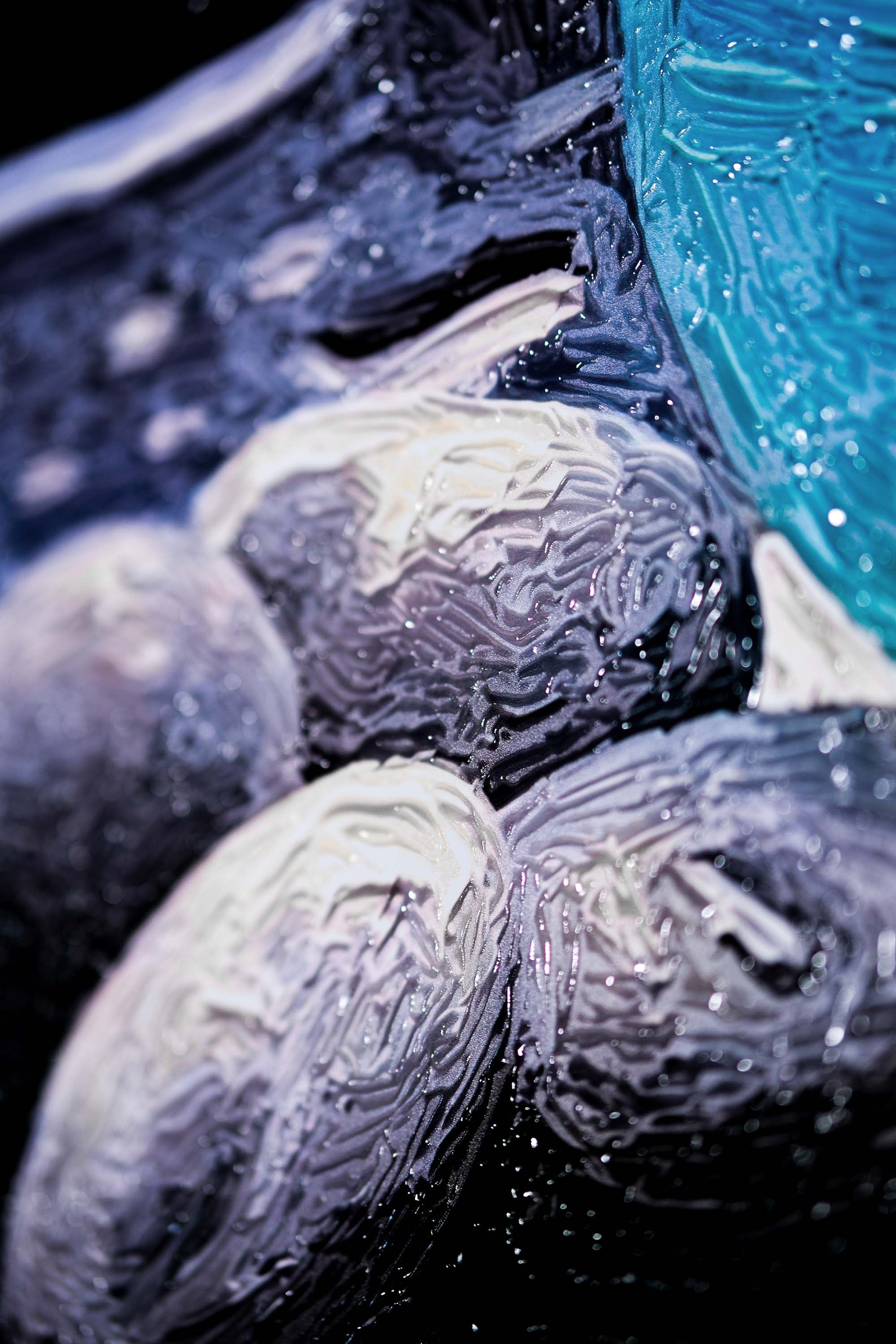 Zen Huzur Çiçeği — 3D Kabartmalı Premium Duvar Sanatı