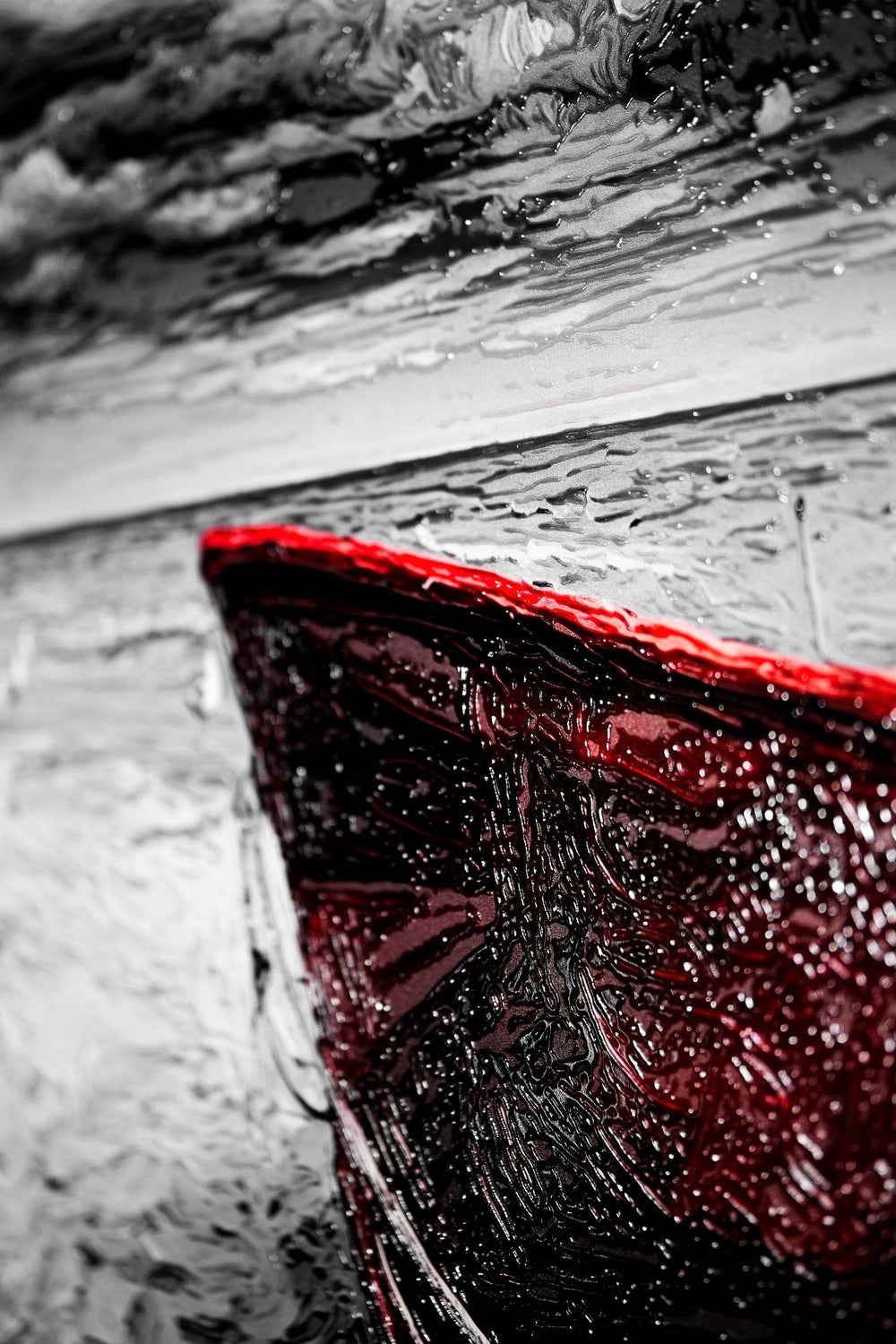 Kızıl Kıyı Gözcüsü — 3D Kabartmalı Premium Duvar Sanatı