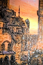 Ebedi Sultanahmet Işıltısı — 3D Kabartmalı Premium Duvar Sanatı