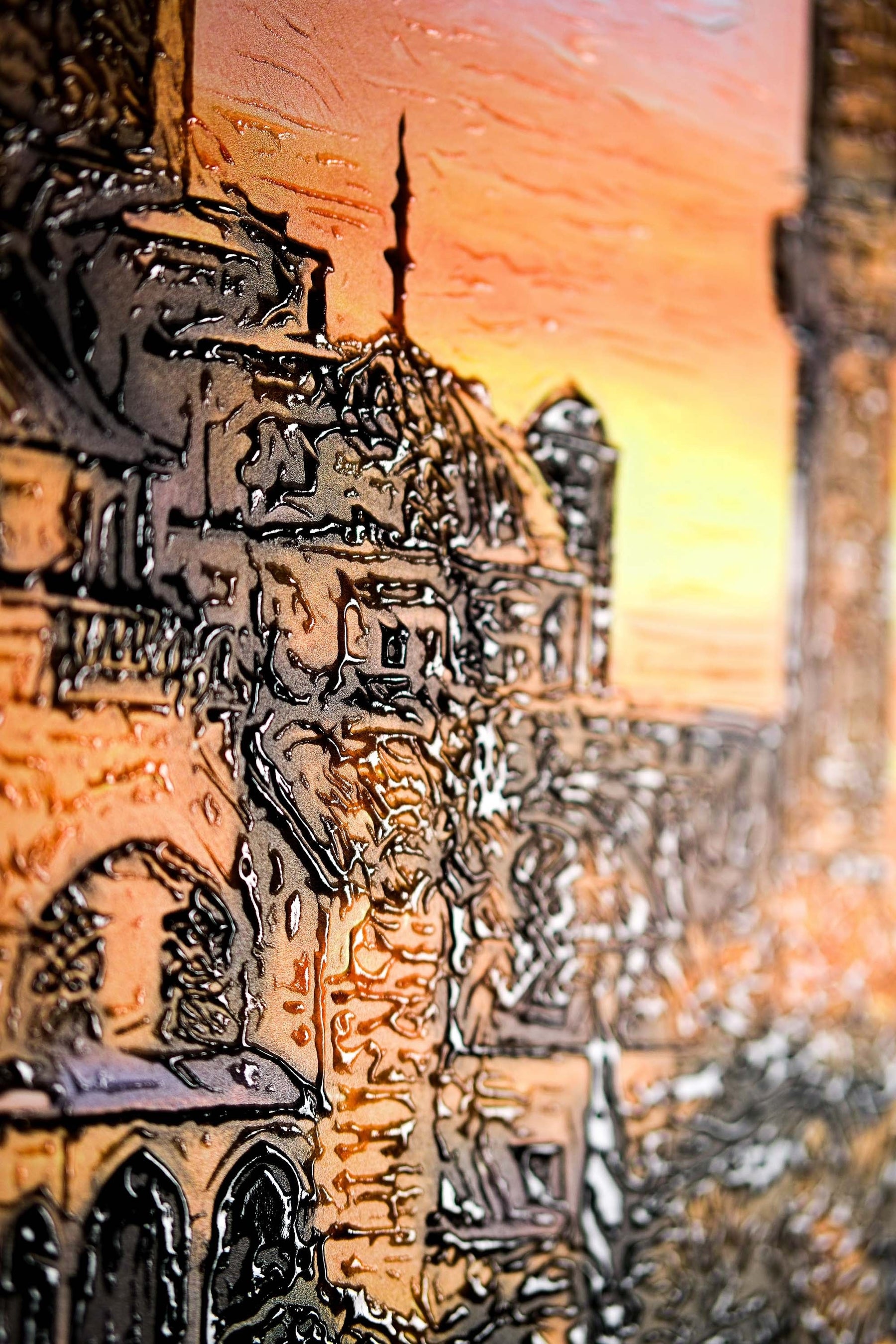 Ebedi Sultanahmet Işıltısı — 3D Kabartmalı Premium Duvar Sanatı