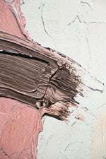 Mocha & Rose Abstract Stack — 3D Kabartmalı Premium Duvar Sanatı