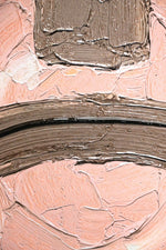 Mocha & Rose Abstract Stack — 3D Kabartmalı Premium Duvar Sanatı