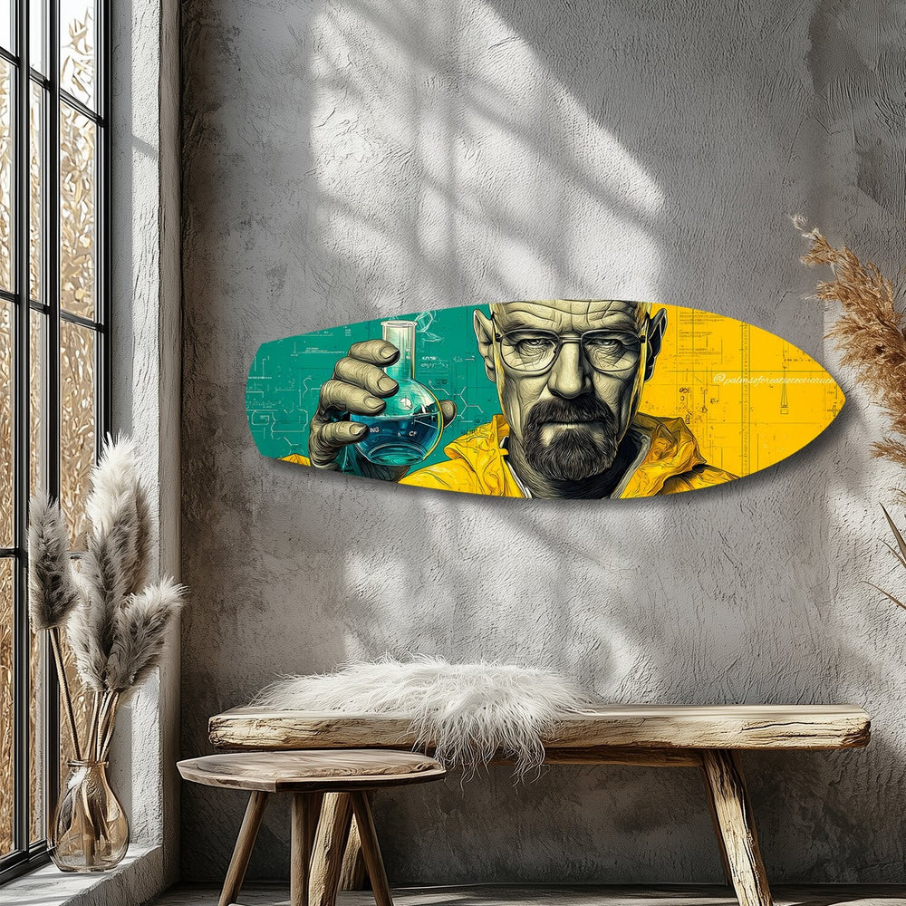 Kimyager Pop Art Cam Tablo.