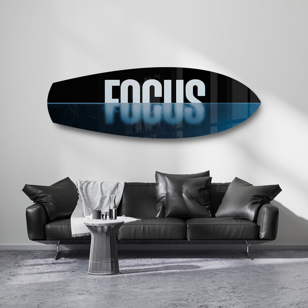 FOCUS Yazılı Motivasyon Cam Tablo.