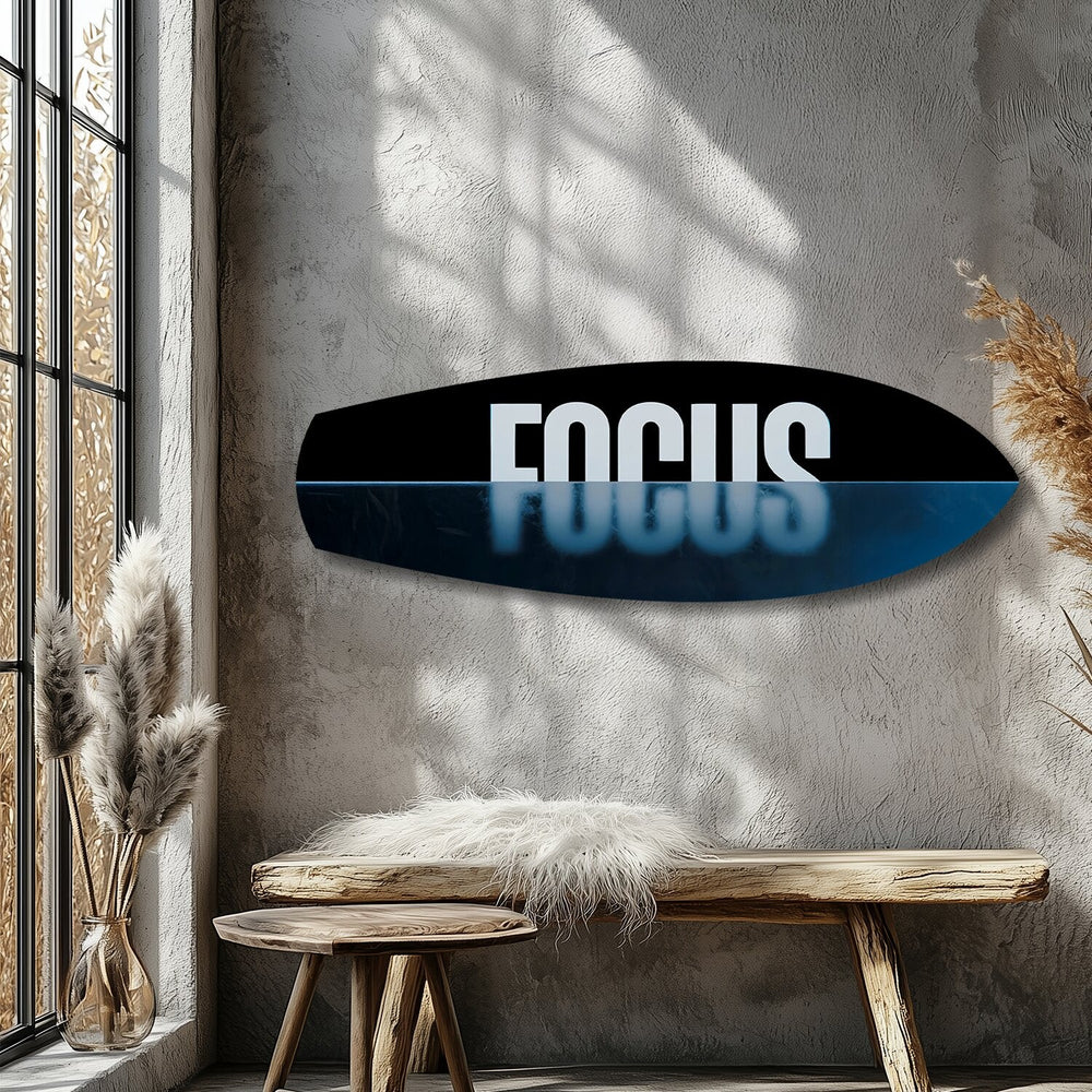 FOCUS Yazılı Motivasyon Cam Tablo.