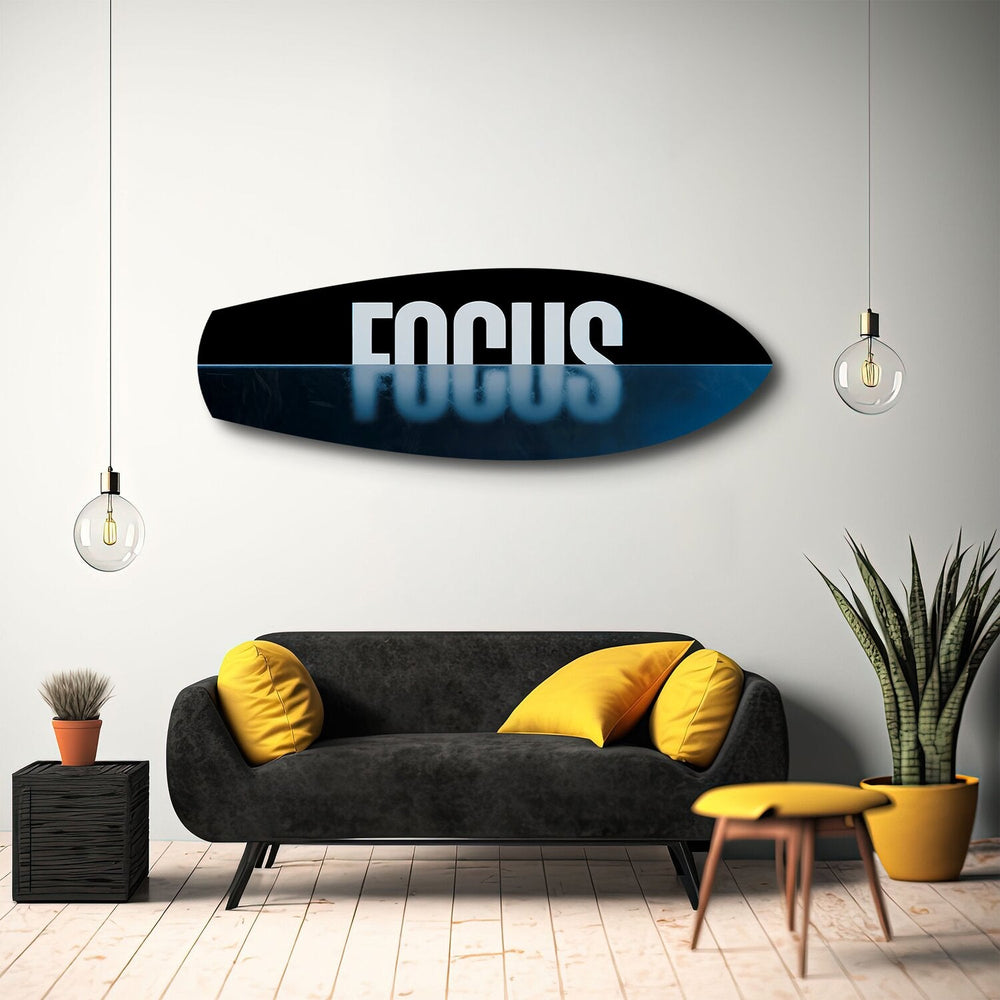 FOCUS Yazılı Motivasyon Cam Tablo.