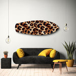 Leopar Desenli Cam Tablo.
