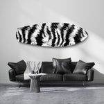 Zebra Çizgili Cam Tablo.