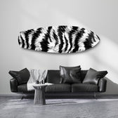 Zebra Çizgili Cam Tablo.