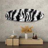 Zebra Çizgili Cam Tablo.