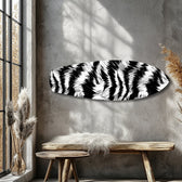 Zebra Çizgili Cam Tablo.