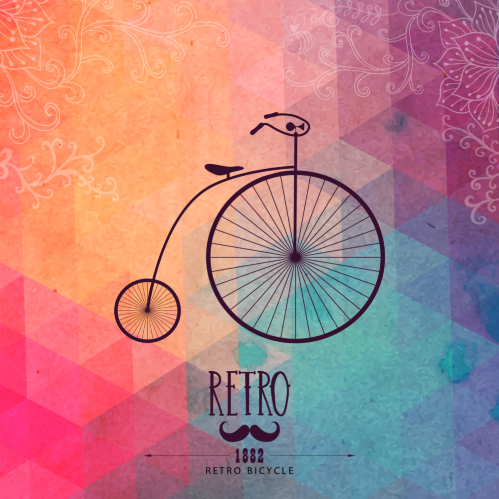 Retro Bisiklet Cam Tablo