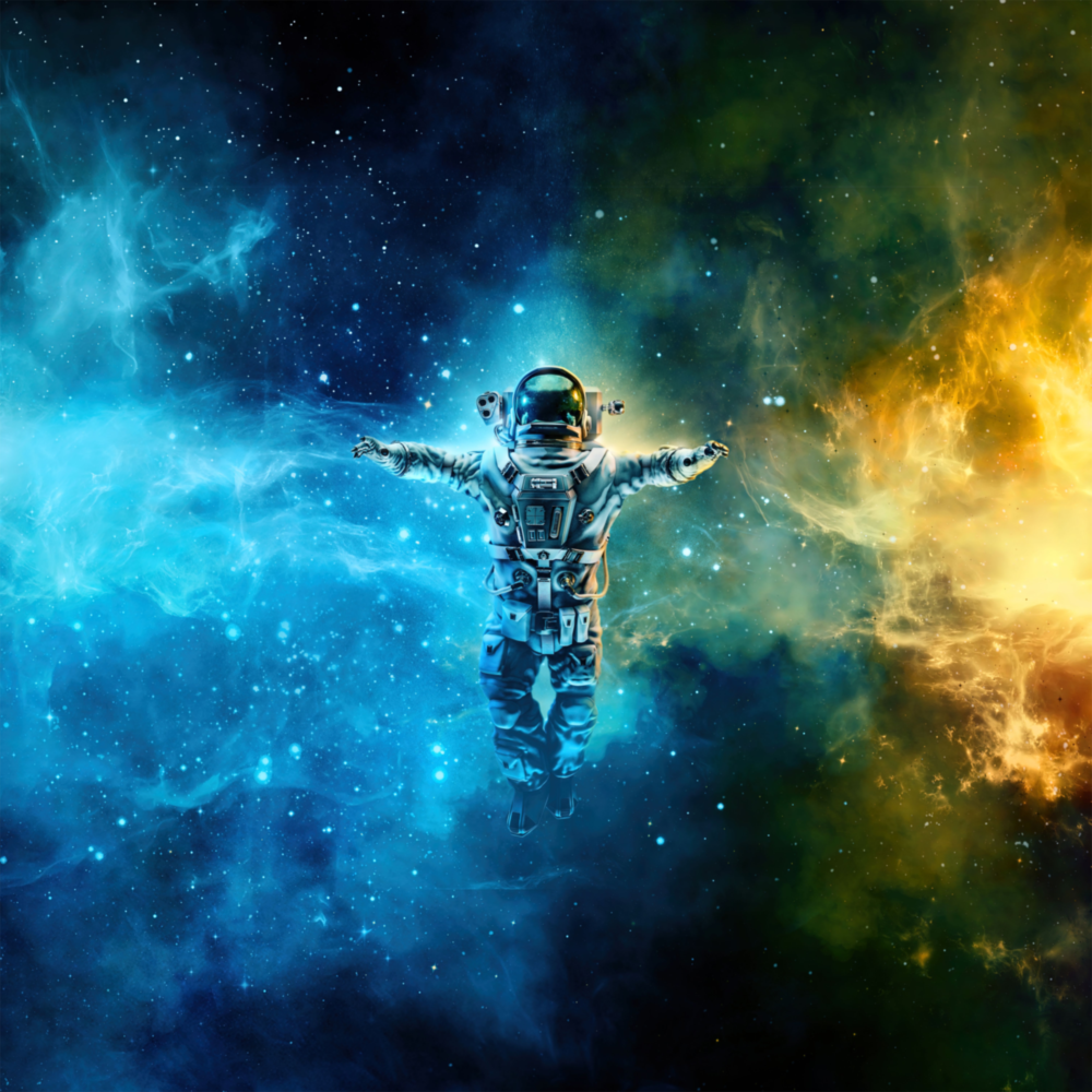 Uzayda Astronot Cam Tablo