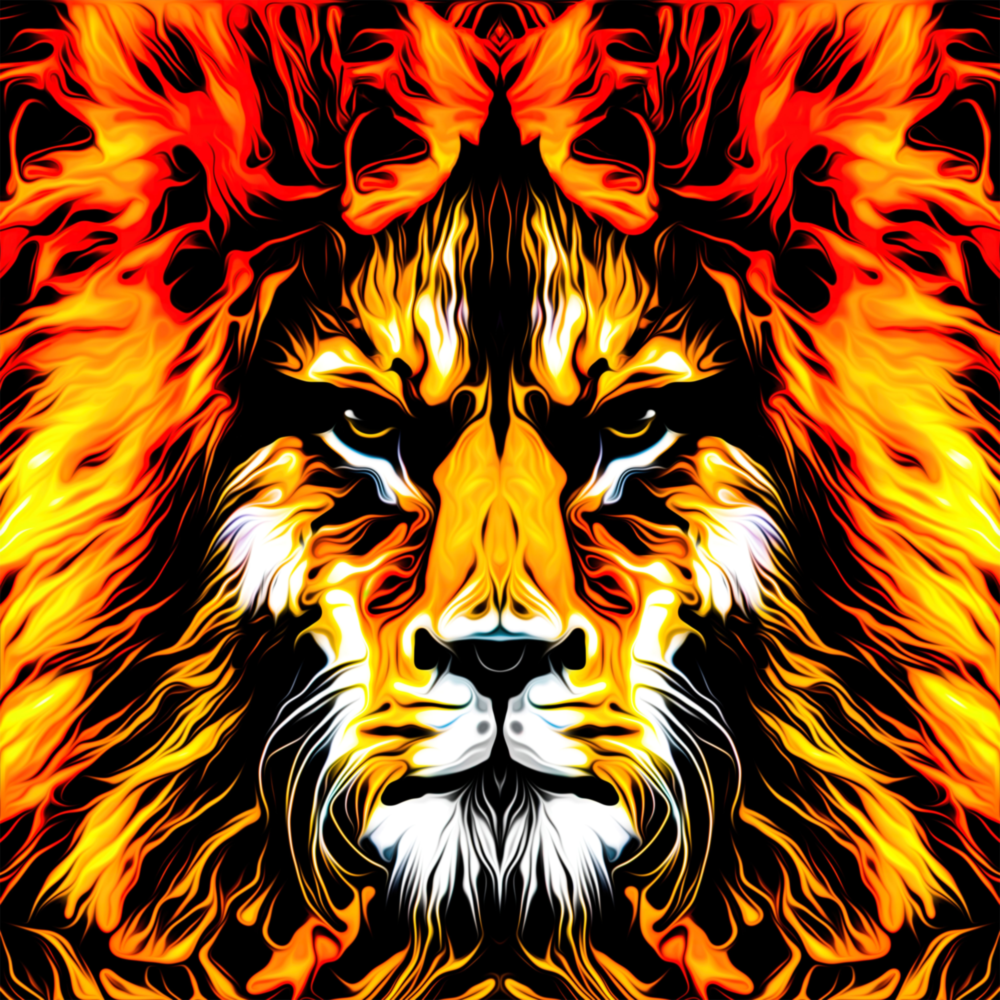 Aslan Cam Tablo