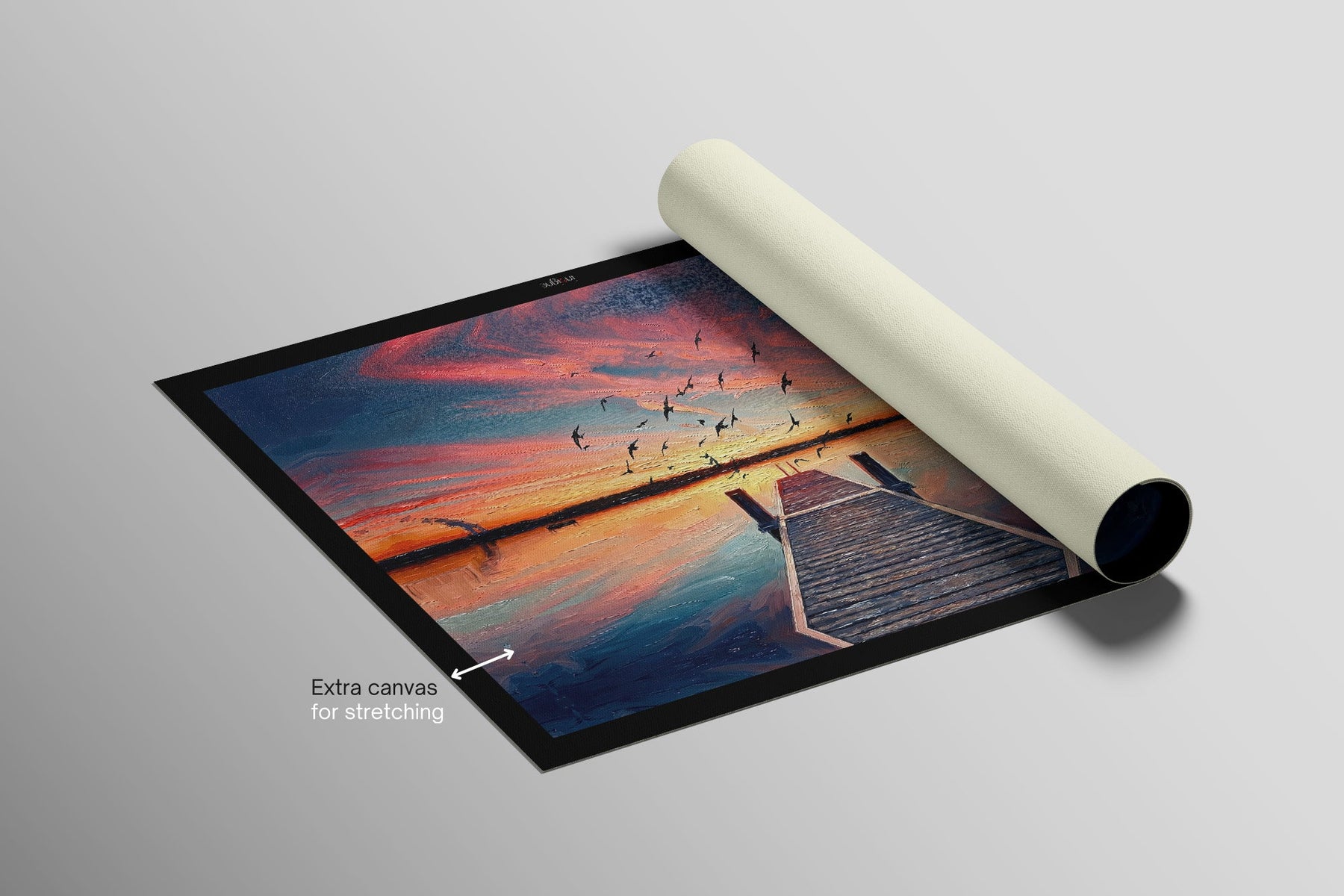 Alacakaranlık İskelesi — 3D Kabartmalı Premium Duvar Sanatı