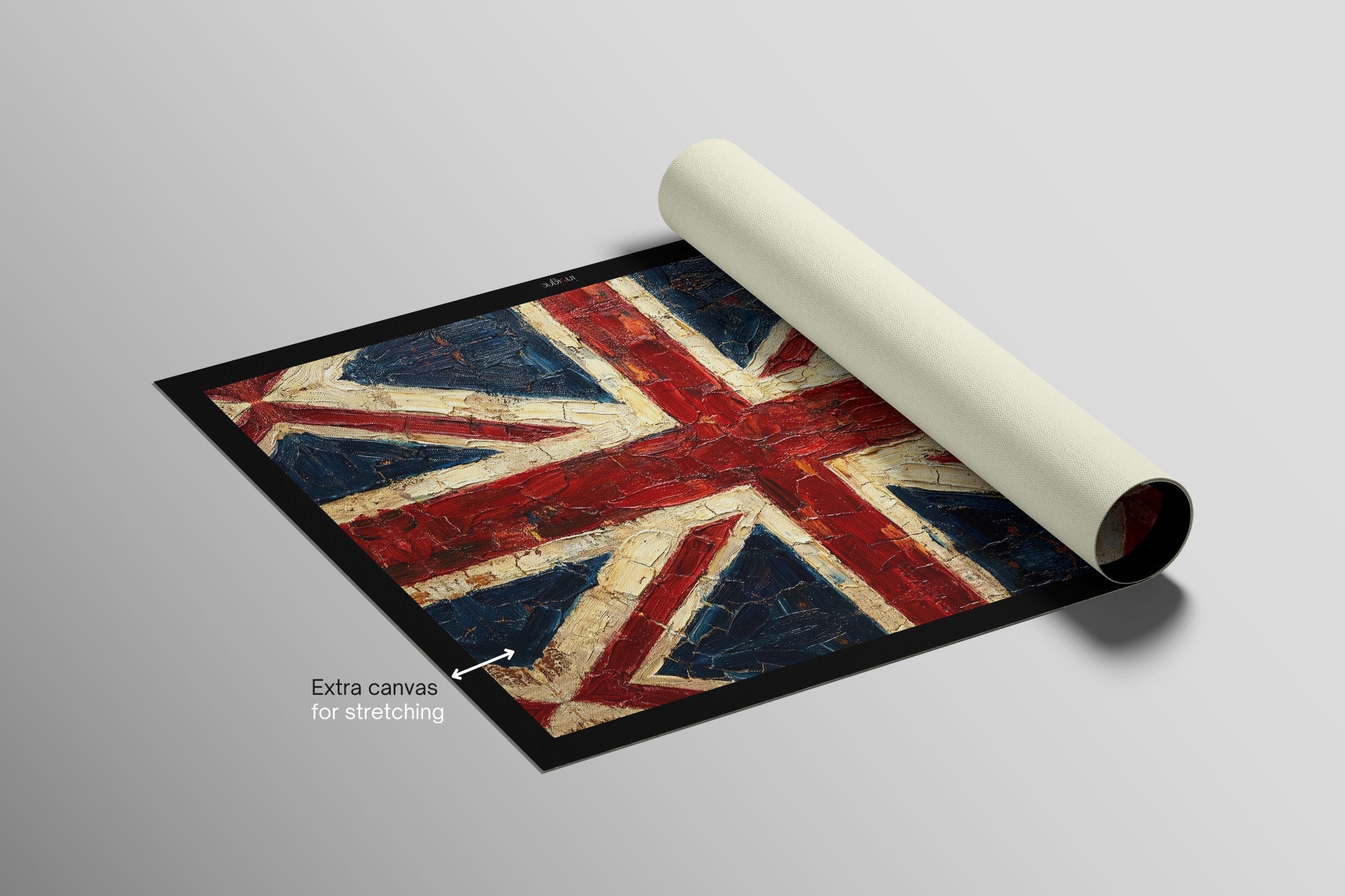 Imperial Heritage: Sculpted Union Jack — 3D Kabartmalı Premium Duvar Sanatı