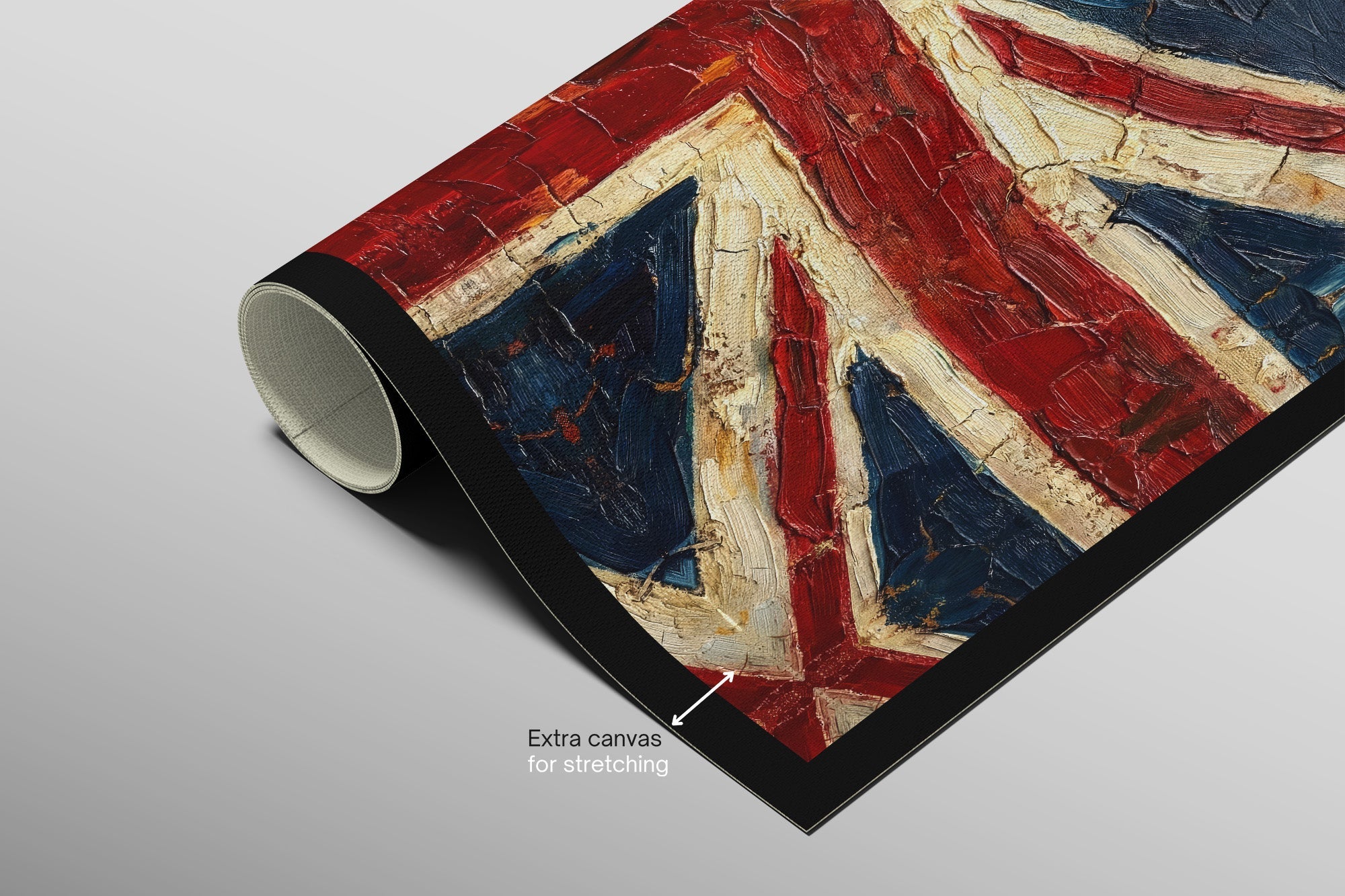 Imperial Heritage: Sculpted Union Jack — 3D Kabartmalı Premium Duvar Sanatı