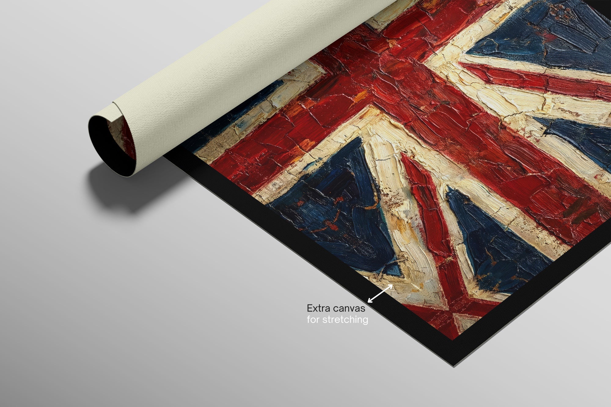 Imperial Heritage: Sculpted Union Jack — 3D Kabartmalı Premium Duvar Sanatı