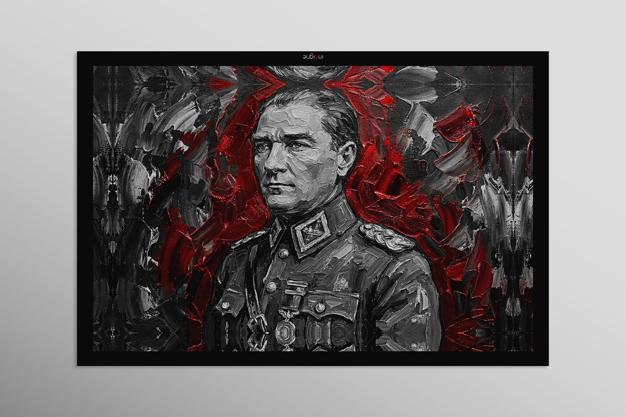 Atatürk — 3D Kabartmalı Premium Duvar Sanatı