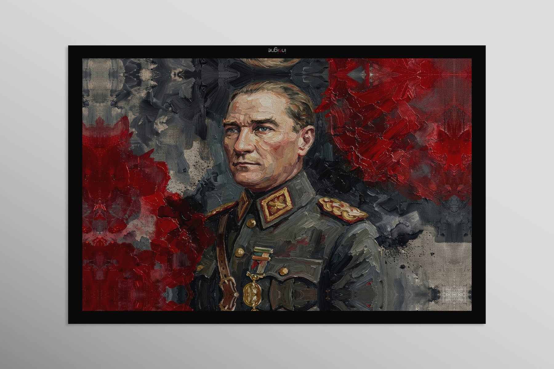 Atatürk — 3D Kabartmalı Premium Duvar Sanatı