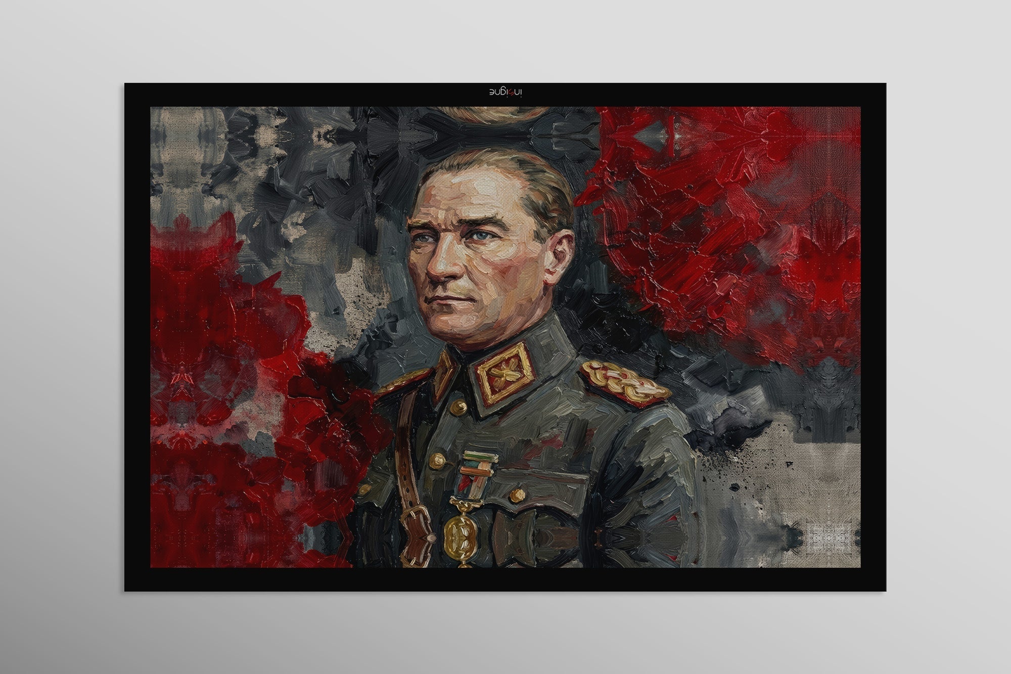 Atatürk — 3D Kabartmalı Premium Duvar Sanatı
