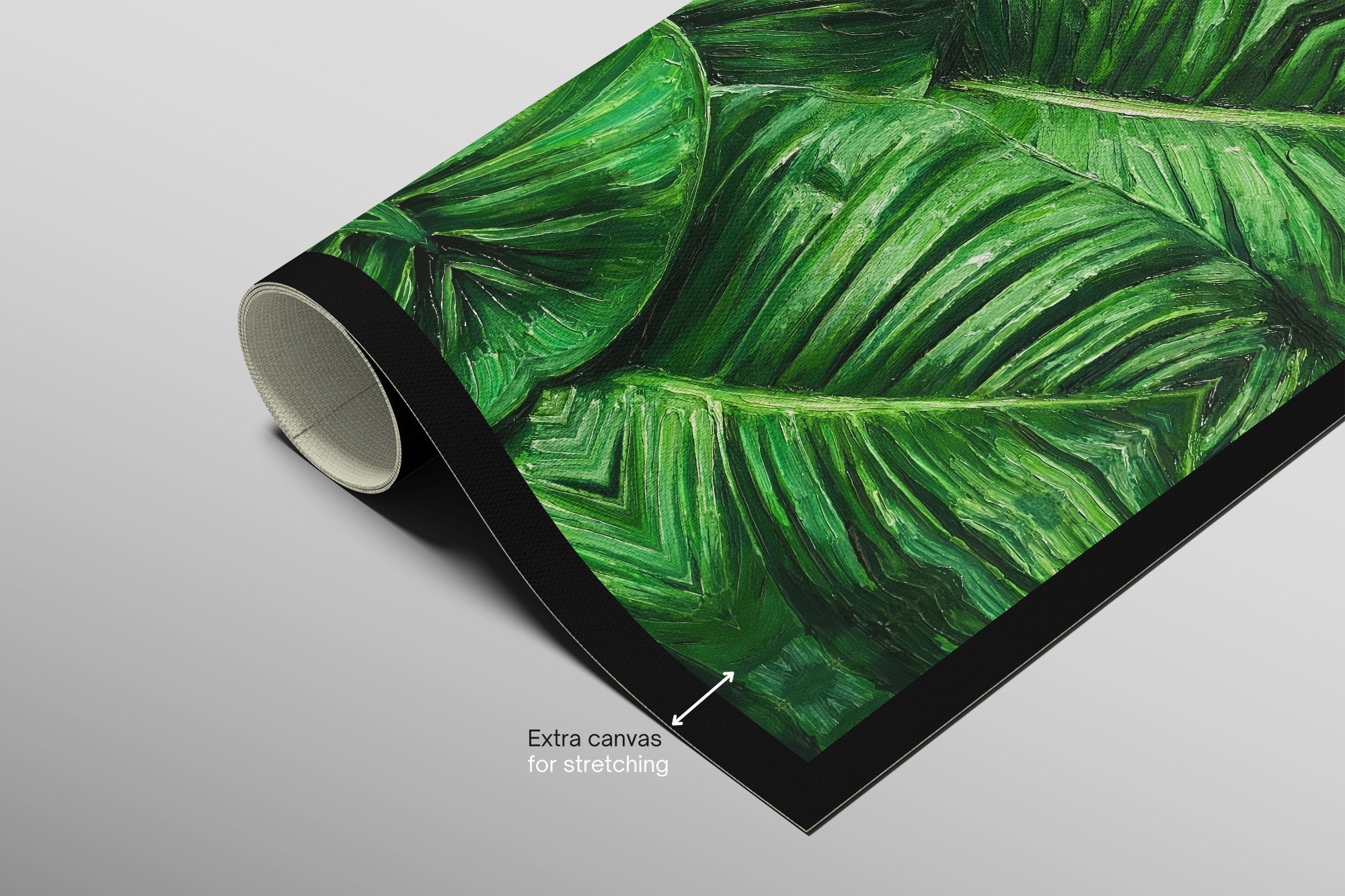 Tropikal Yeşil Esintisi — 3D Kabartmalı Premium Duvar Sanatı