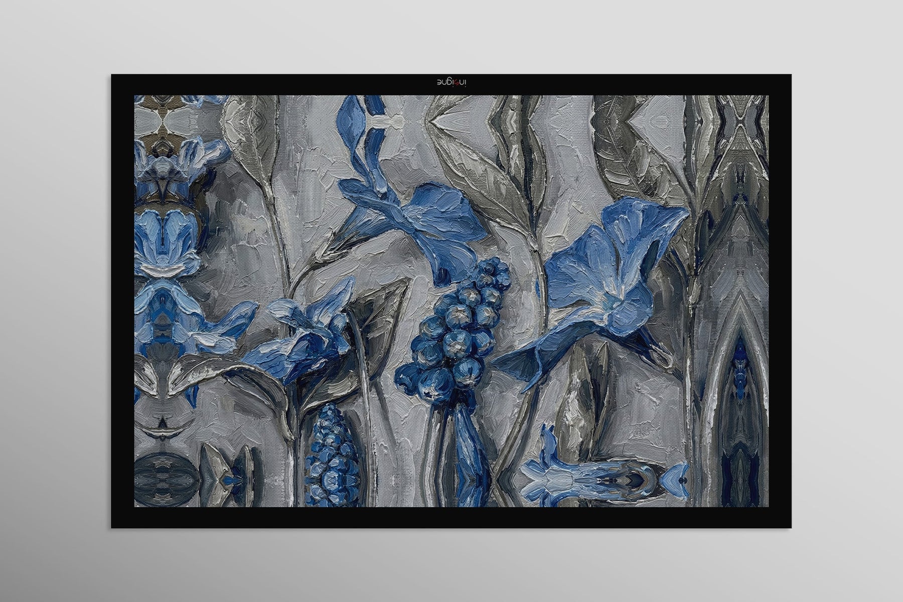 Safir Flora Kabartması — 3D Kabartmalı Premium Duvar Sanatı