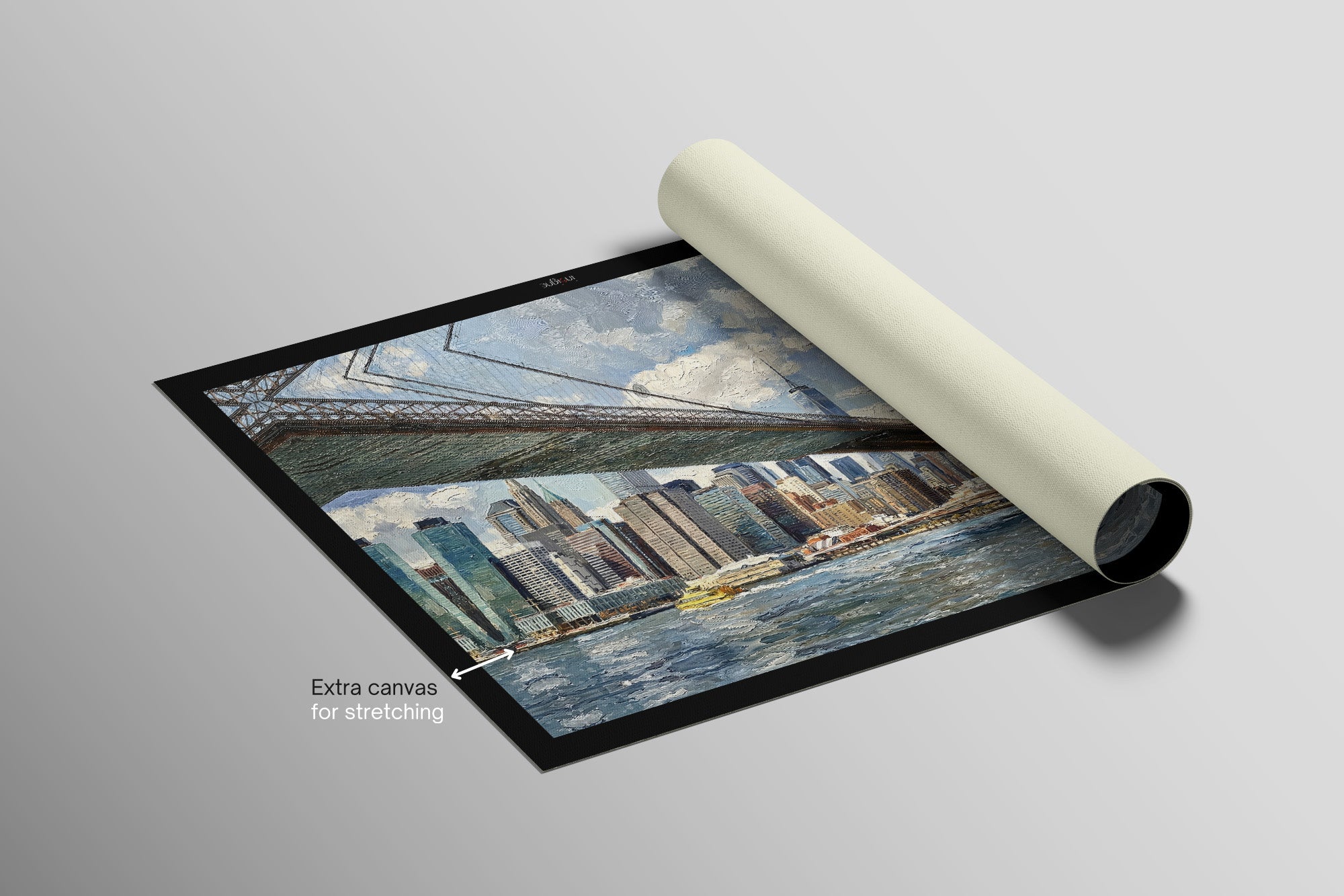 Gotham’s Golden Gateway: Brooklyn Bridge — 3D Kabartmalı Premium Duvar Sanatı