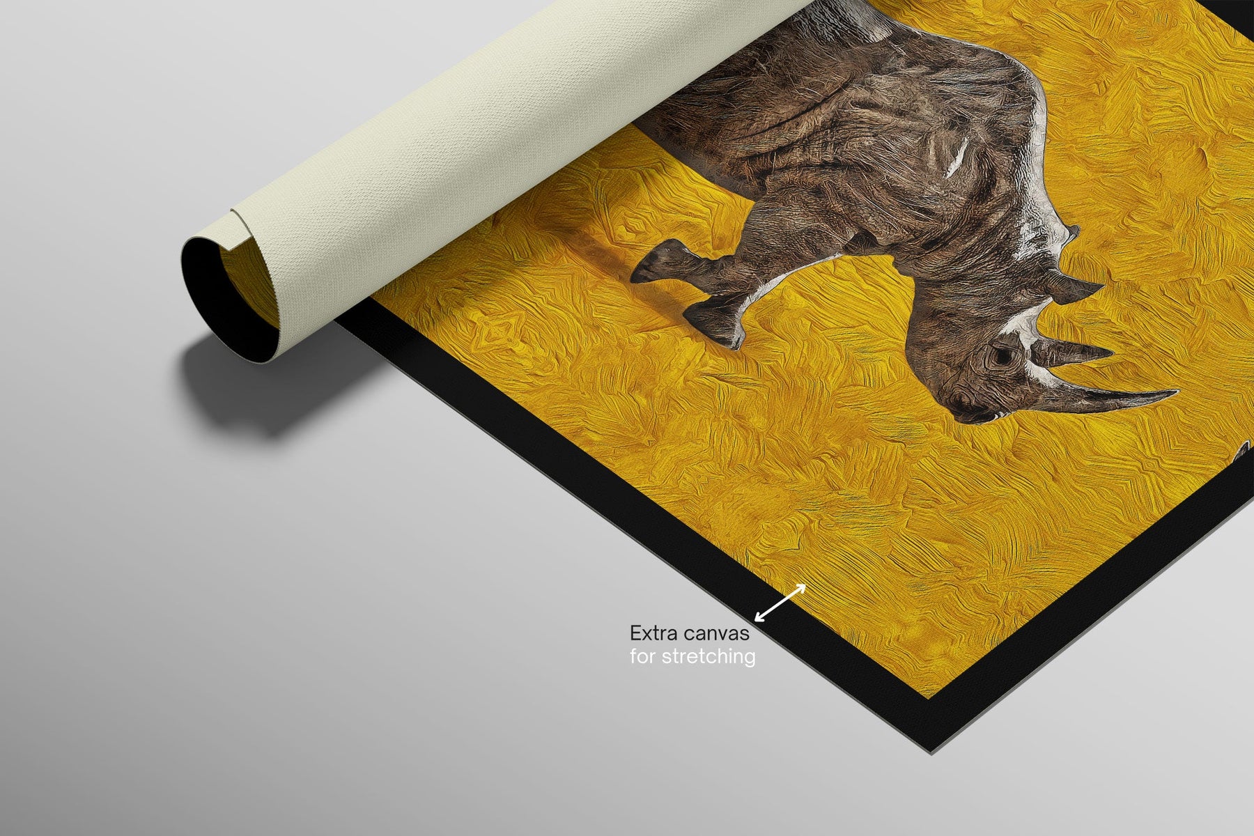 Golden Savannah Sentinel — 3D Kabartmalı Premium Duvar Sanatı