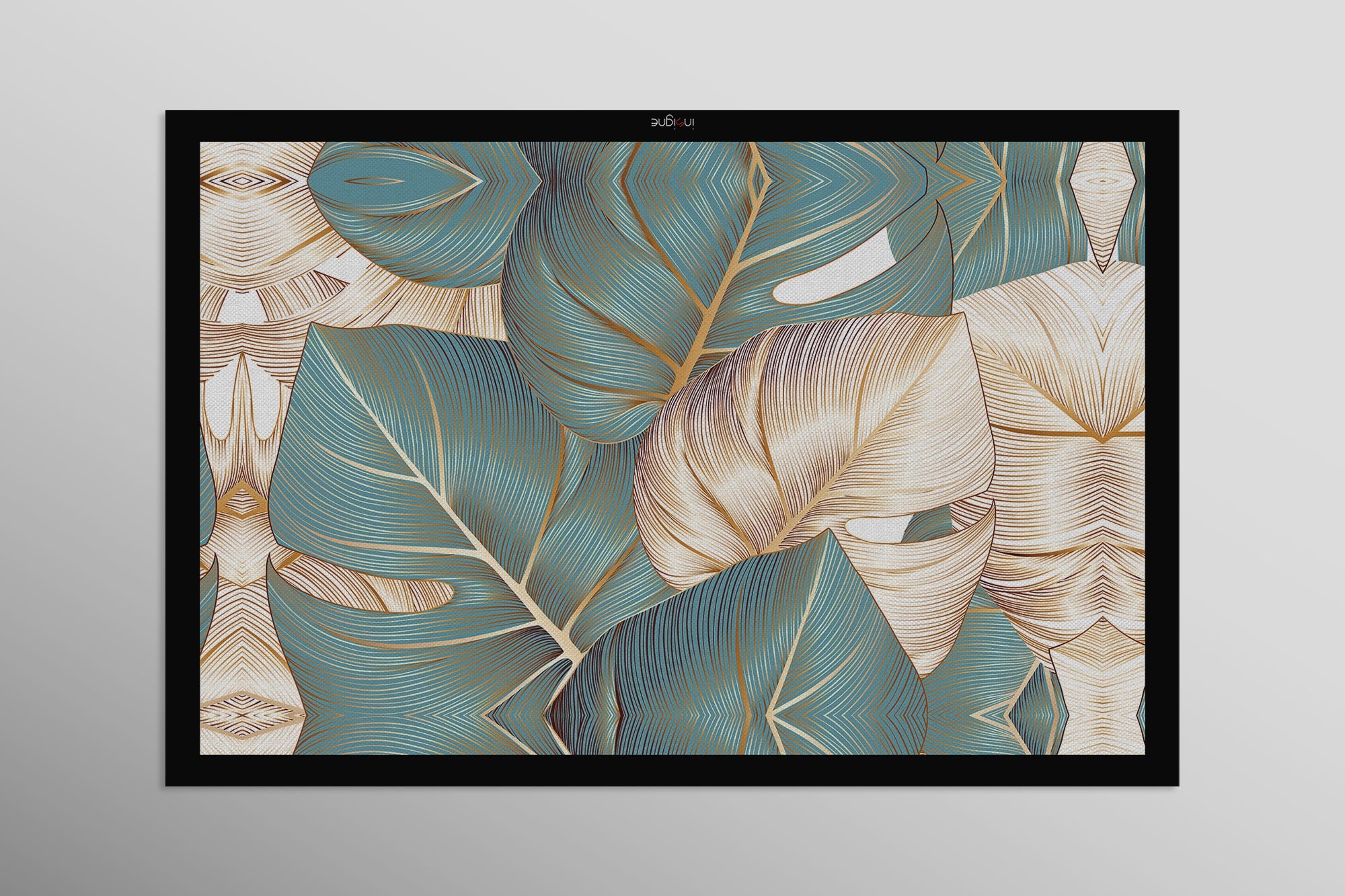 Altın Yaldızlı Monstera — 3D Kabartmalı Premium Duvar Sanatı