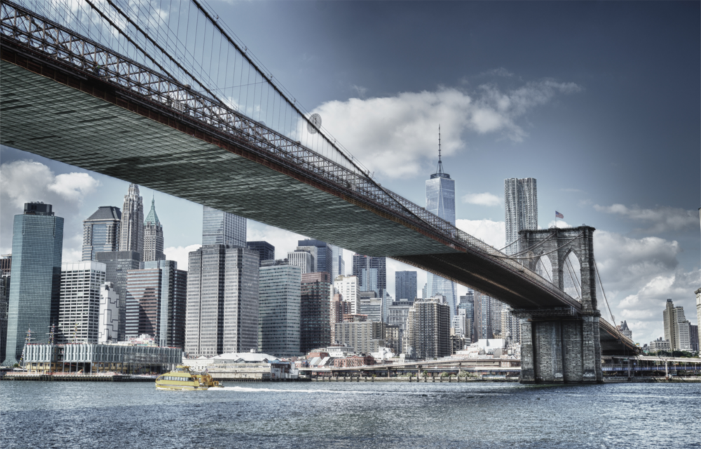 Manhattan Köprüsü Cam Tablo