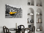 Sarı Tramvay (Lizbon) Cam Tablo
