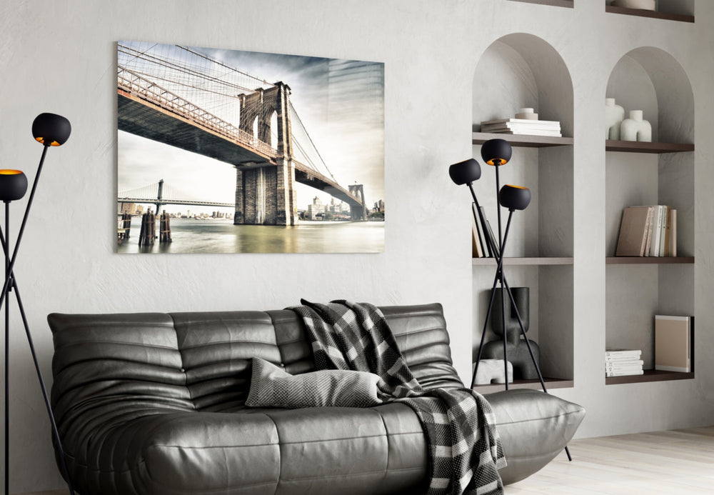 Brooklyn Köprüsü Cam Tablo