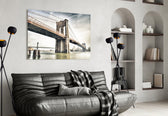 Brooklyn Köprüsü Cam Tablo