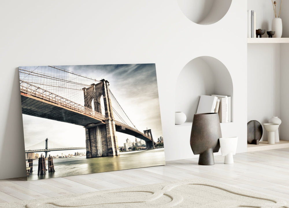 Brooklyn Köprüsü Cam Tablo