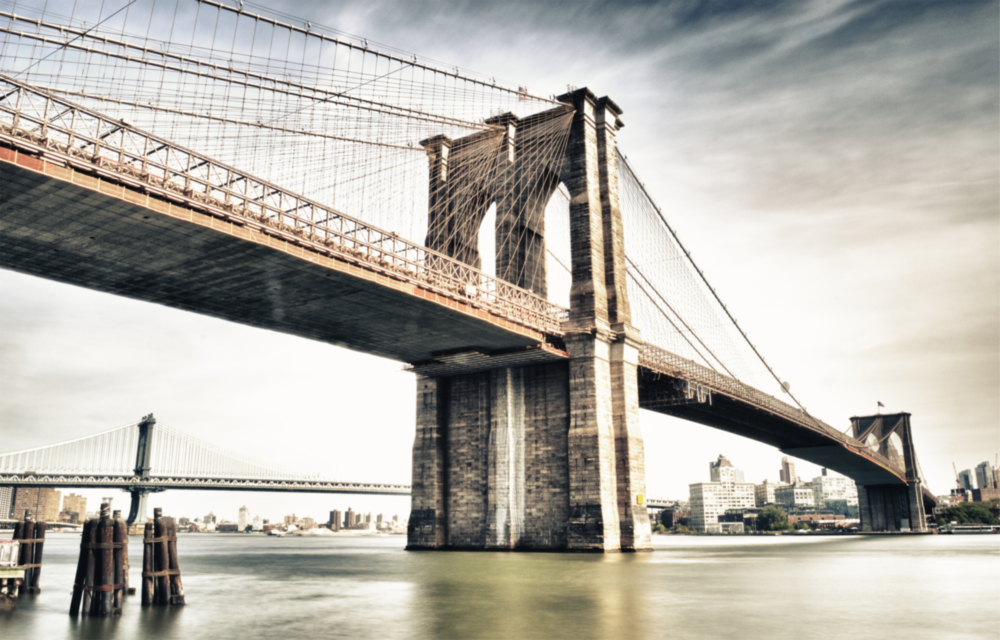 Brooklyn Köprüsü Cam Tablo