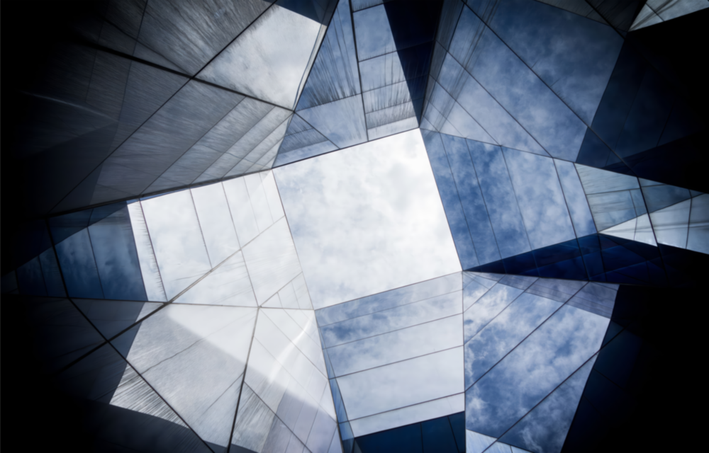 Geometrik Mimarlık Cam Tablo