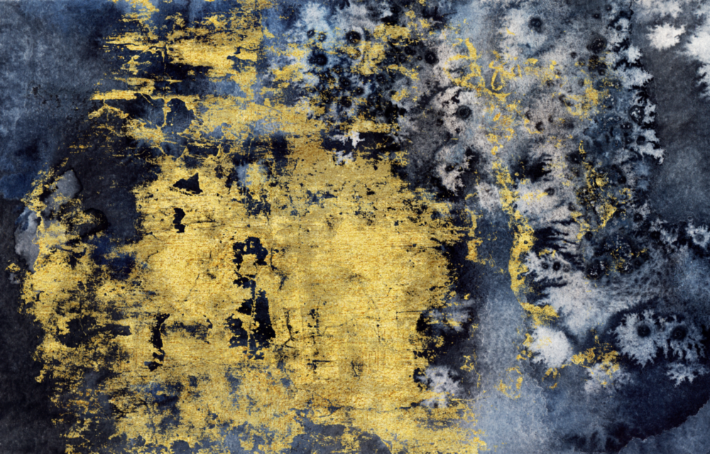 Altın Tozu Cam Tablo