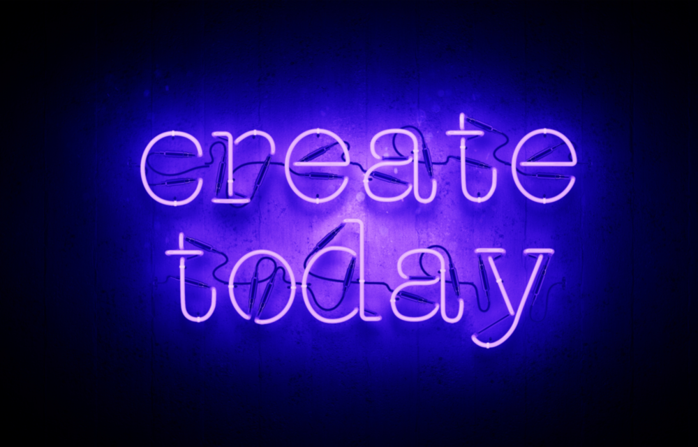 "Create Today" Cam Tablo