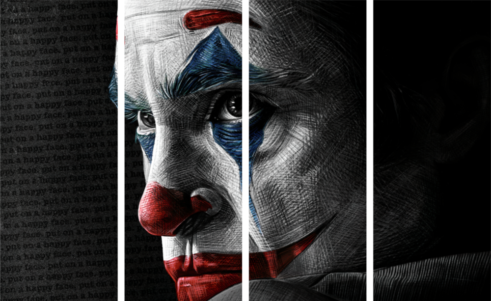 Joker 4 Parça Mega Cam Tablo | 150x92 cm
