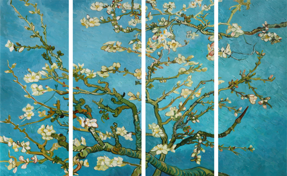 Sakura 4 Parça Mega Cam Tablo | 150x92 cm