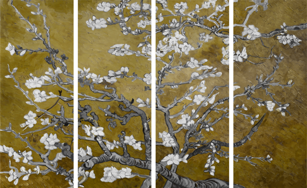 Sakura 4 Parça Mega Cam Tablo | 150x92 cm
