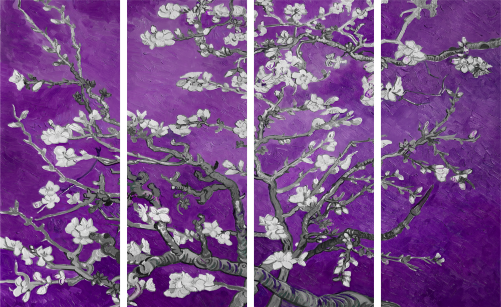 Sakura 4 Parça Mega Cam Tablo | 150x92 cm