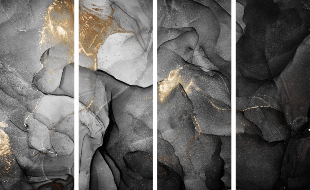 Mermer 4 Parça Mega Cam Tablo | 150x92 cm