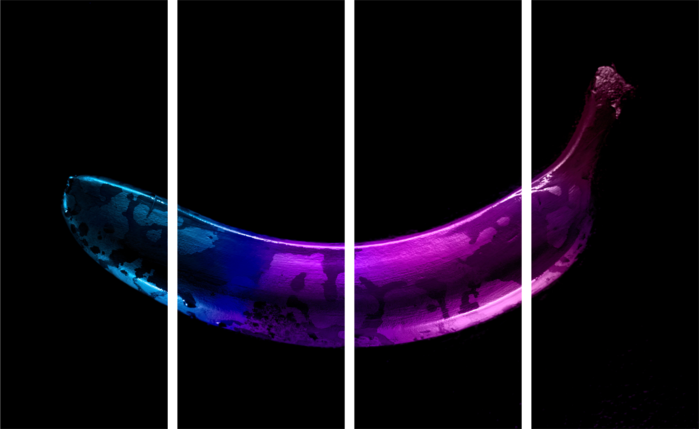 Bir Muz 4 Parça Mega Cam Tablo | 150x92 cm