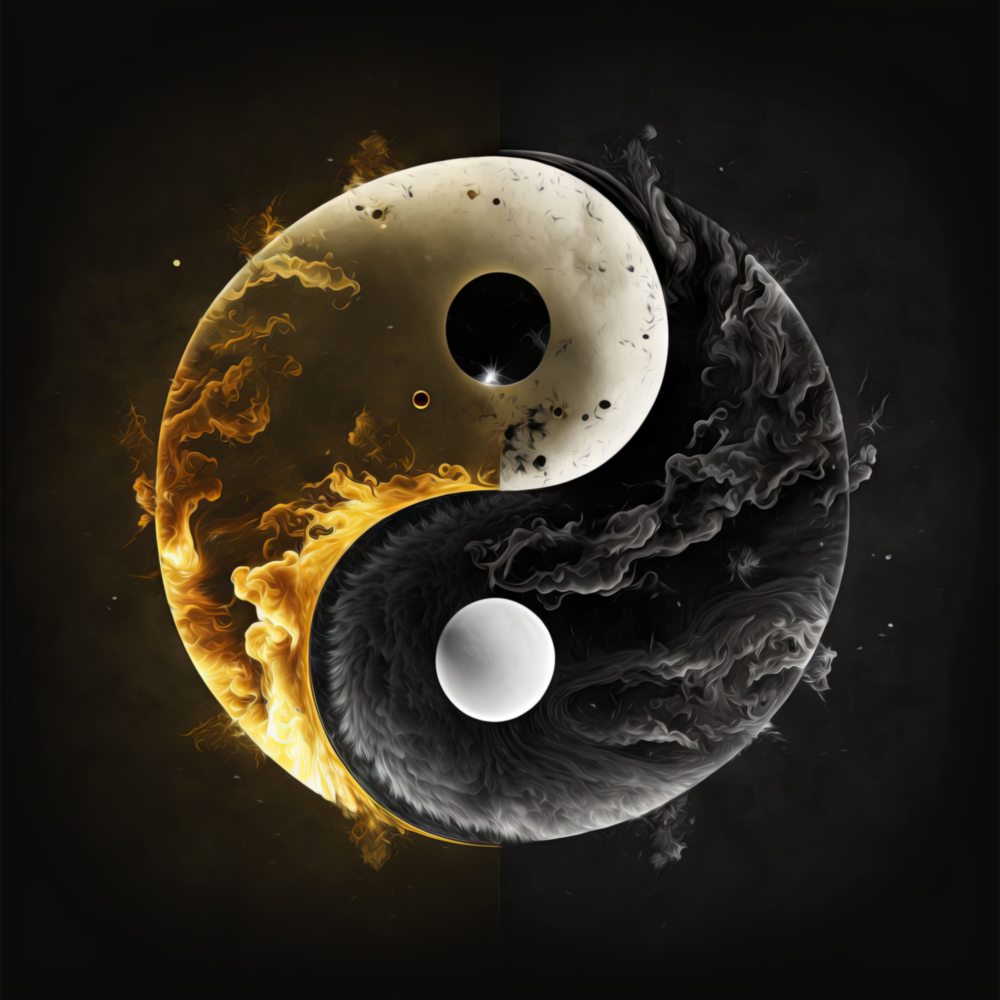 Ying&Yang Cam Tablo || Tasarımcı Koleksiyonu
