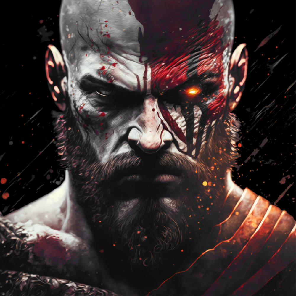 God of War Cam Tablo || Tasarımcı Koleksiyonu