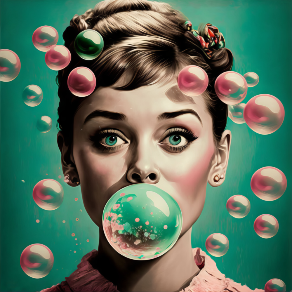 Audrey Hepburn Cam Tablo || Tasarımcı Koleksiyonu